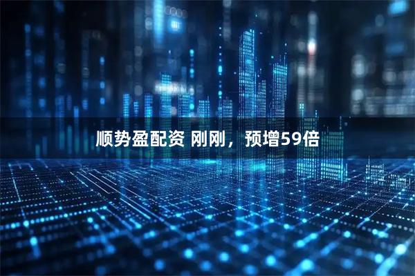 顺势盈配资 刚刚，预增59倍